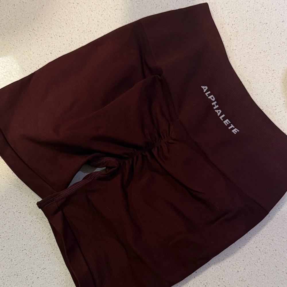 Alphalete Deep Burgundy Shorts